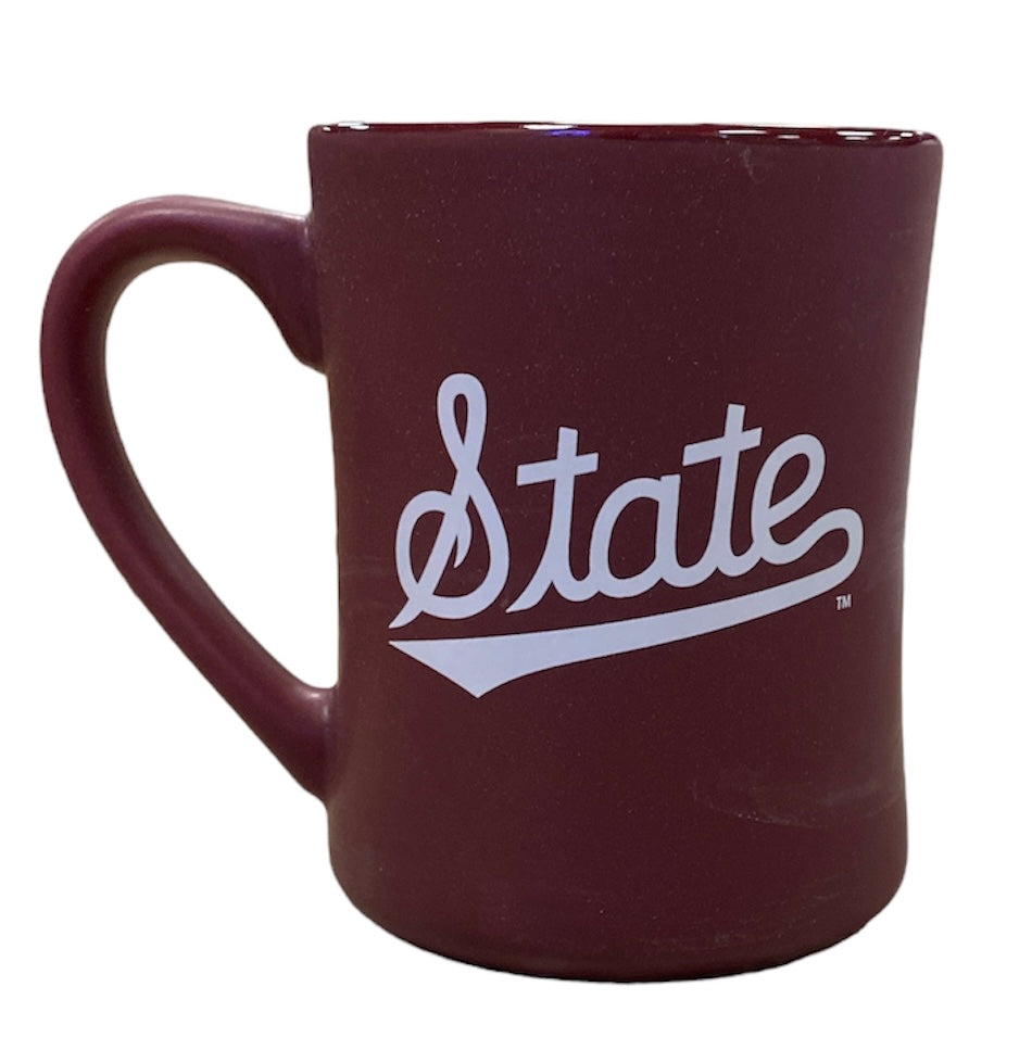 Maroon State Script Coffee Mug