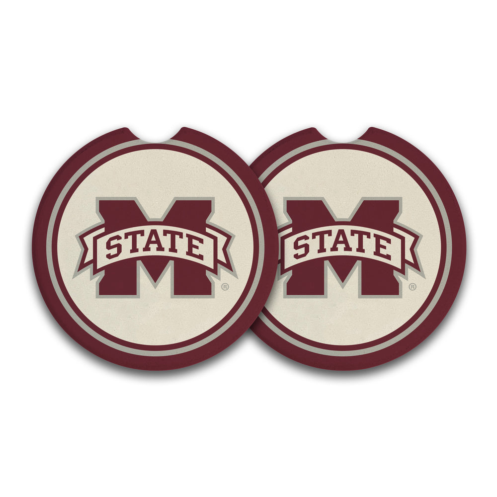 Mississippi State Car Coasters 2-pack