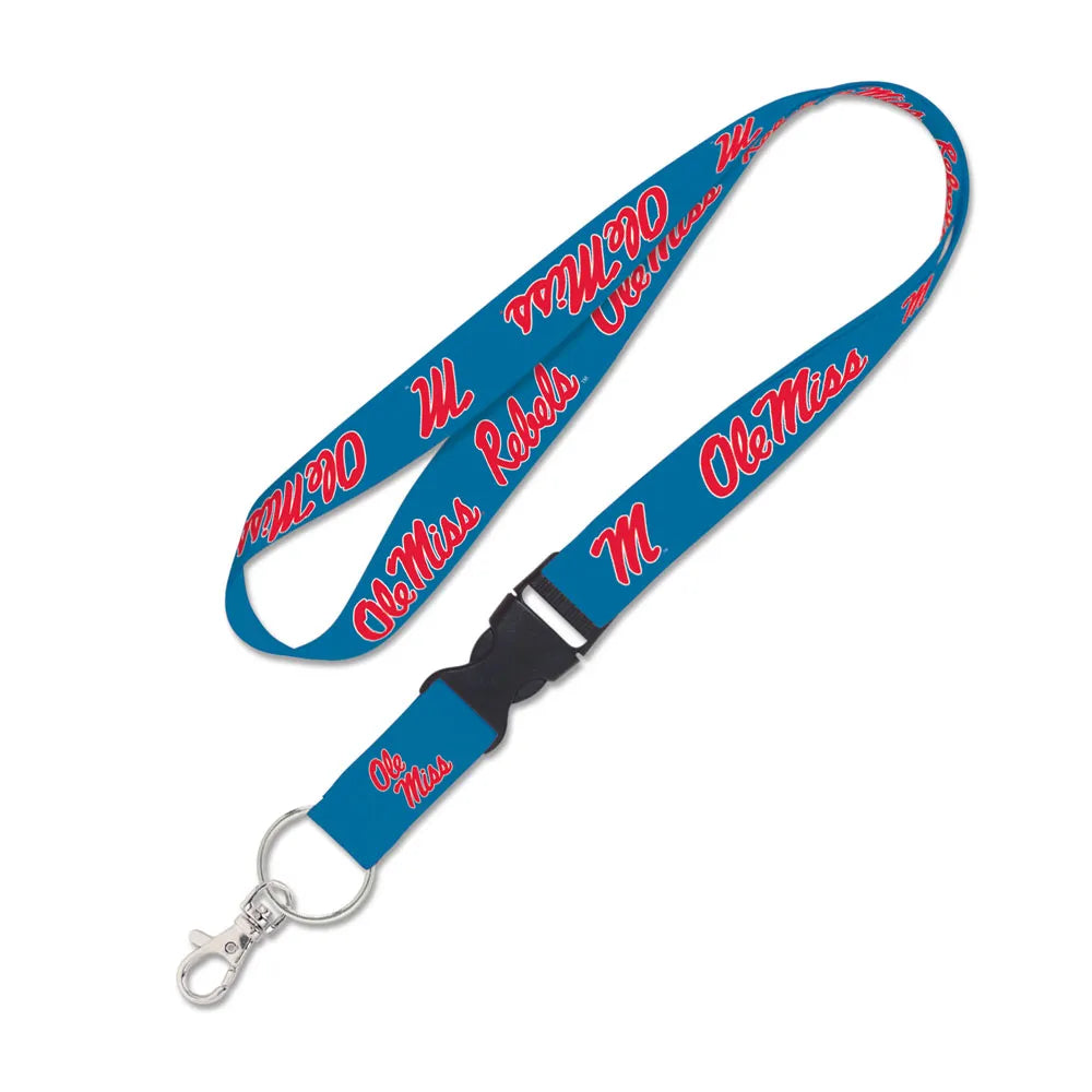 Ole Miss Lanyard with detachable buckle