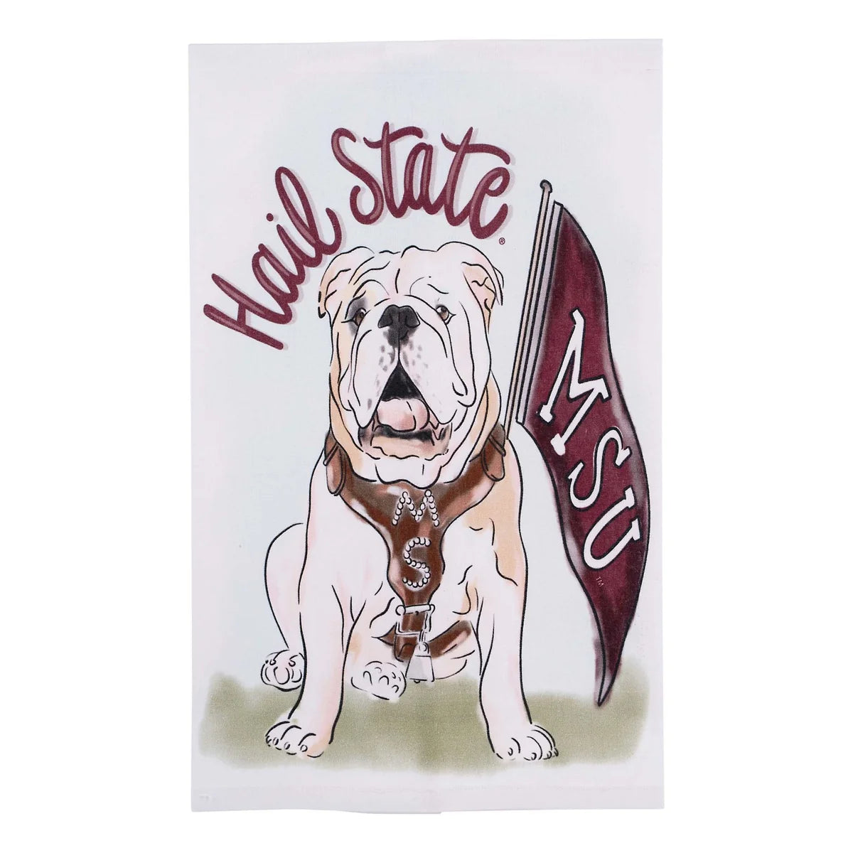 Mississippi State Mascot Tea Towel