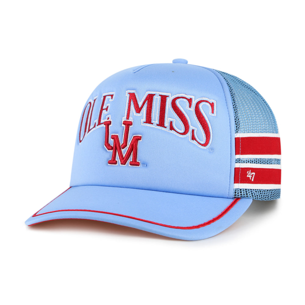 Ole Miss Powder Blue Sideband Trucker Cap