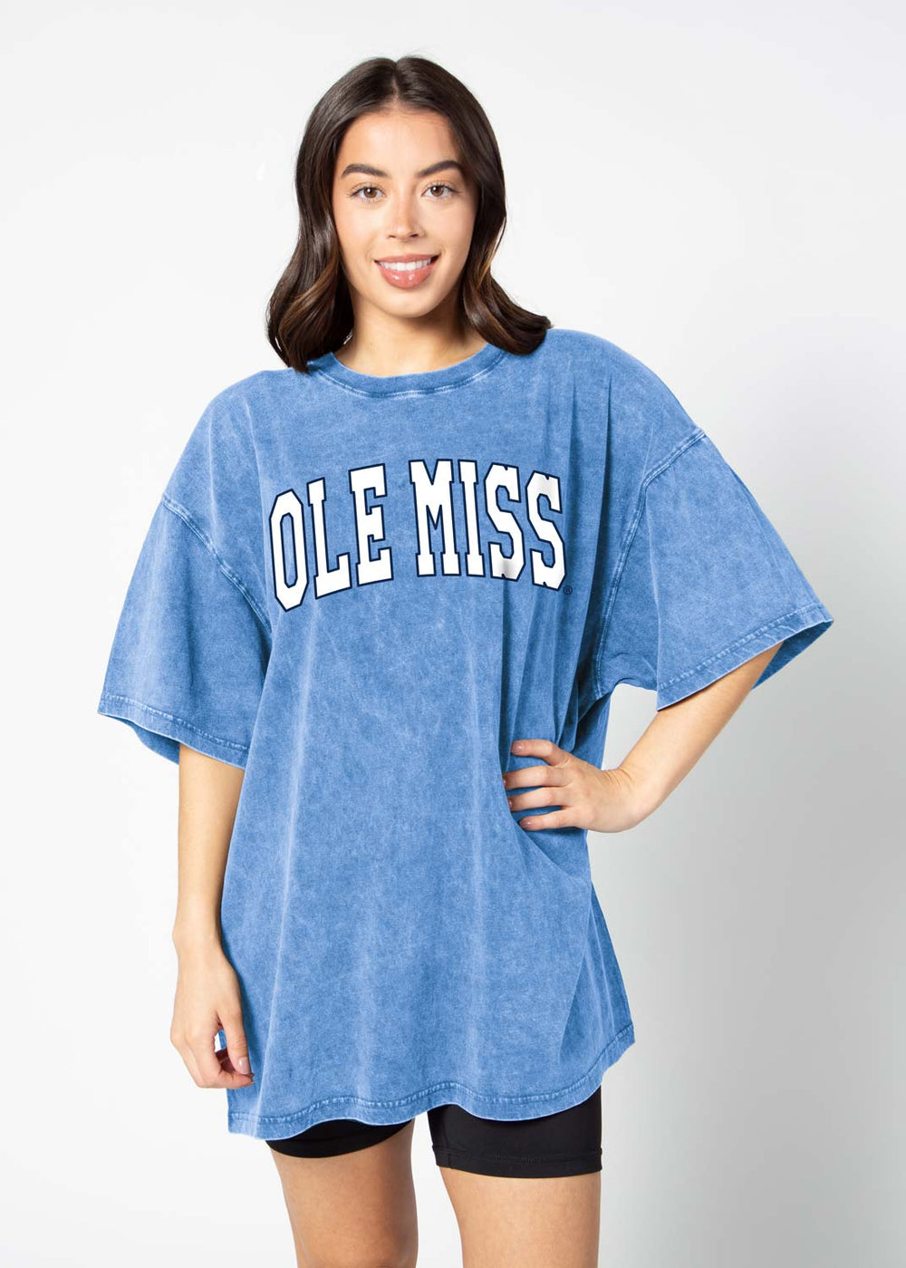 Chicka-d Ole Miss Band Tee Cobalt