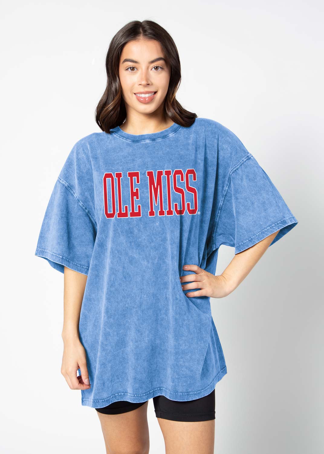 Chicka-d Ole Miss Band Tee - Cobalt