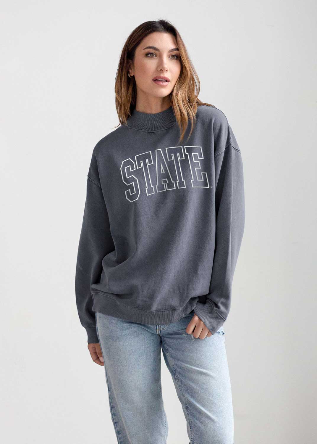 Chicka-d Mississippi State Nantucket Sweatshirt - Smoke