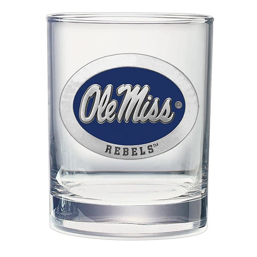 Ole Miss Double Old Fashioned Glass