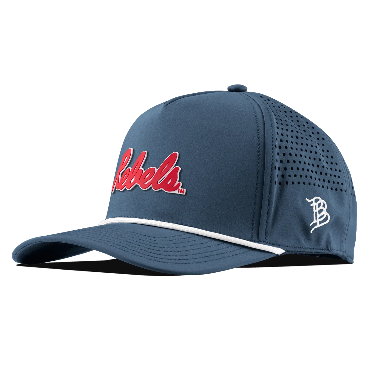 Ole Miss Rope Hat - Navy with Rebels Script