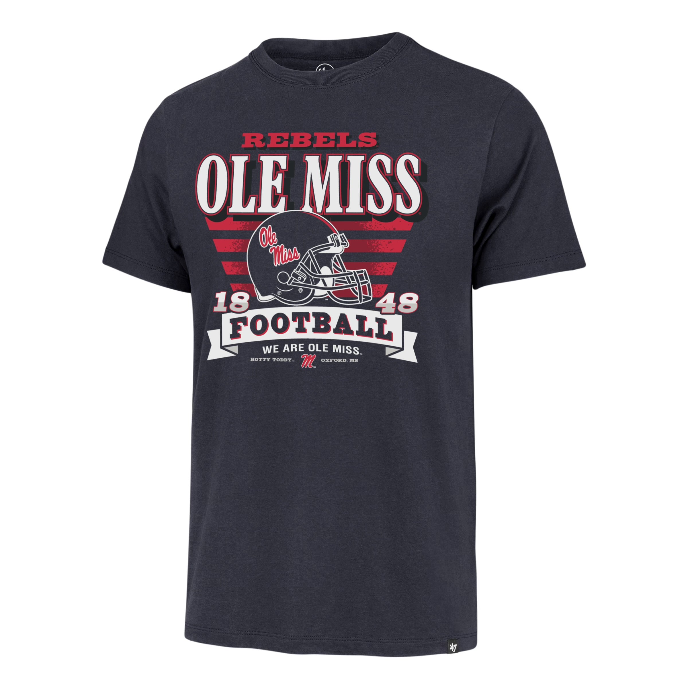 47 Brand Atlas Blue Ole Miss Rebels Tshirt