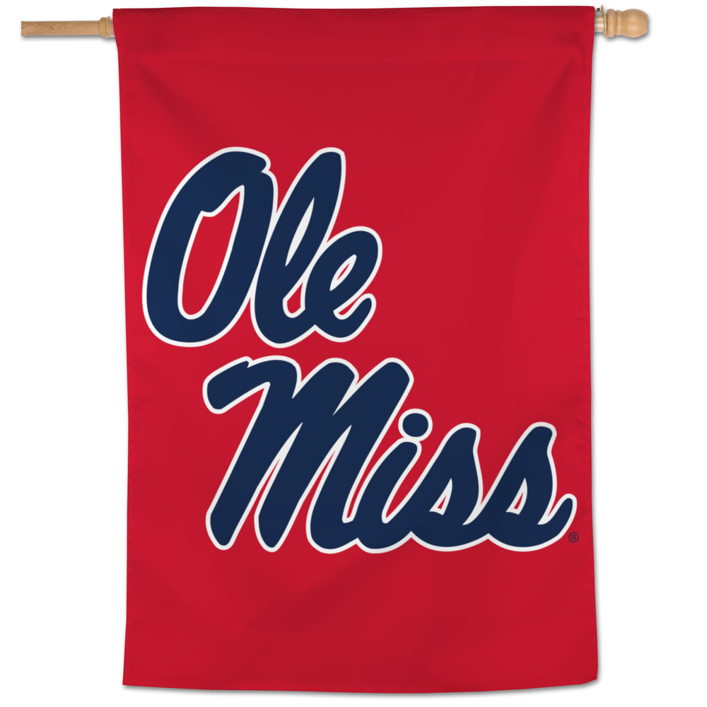 Ole Miss Red Vertical Flag- 28in.x40in.
