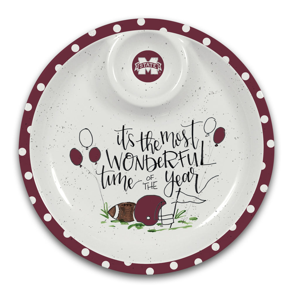 Magnolia Lane Mississippi State Chip & Dip Set