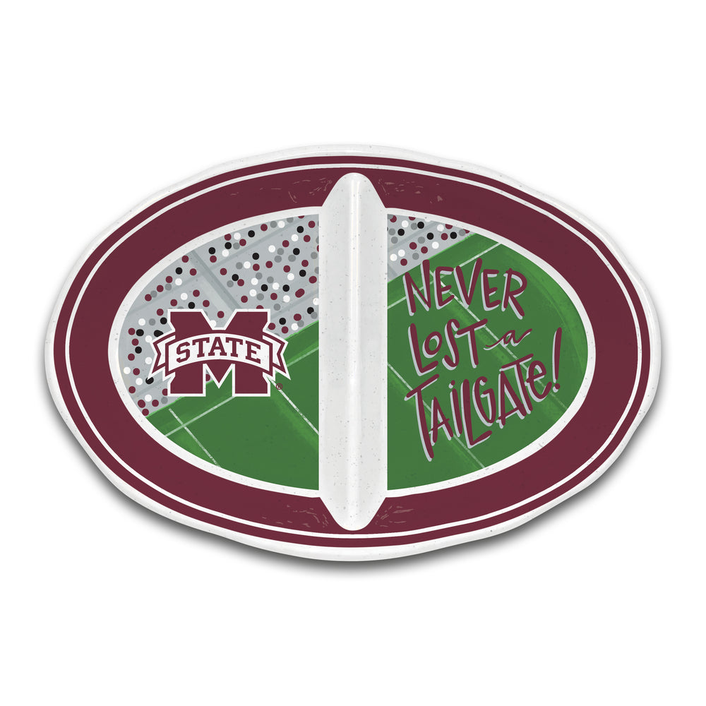 Magnolia Lane Mississippi State Never Lost A Tailgate Divided Platter