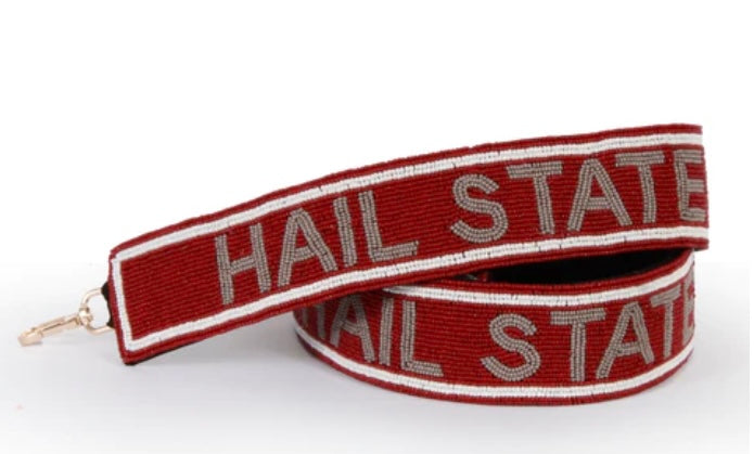 Mississippi State Hail State Beaded Purse Strap