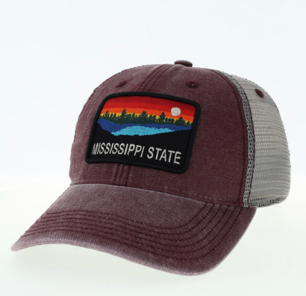 Legacy Old Favorite Mississippi State Maroon Skyline Hat