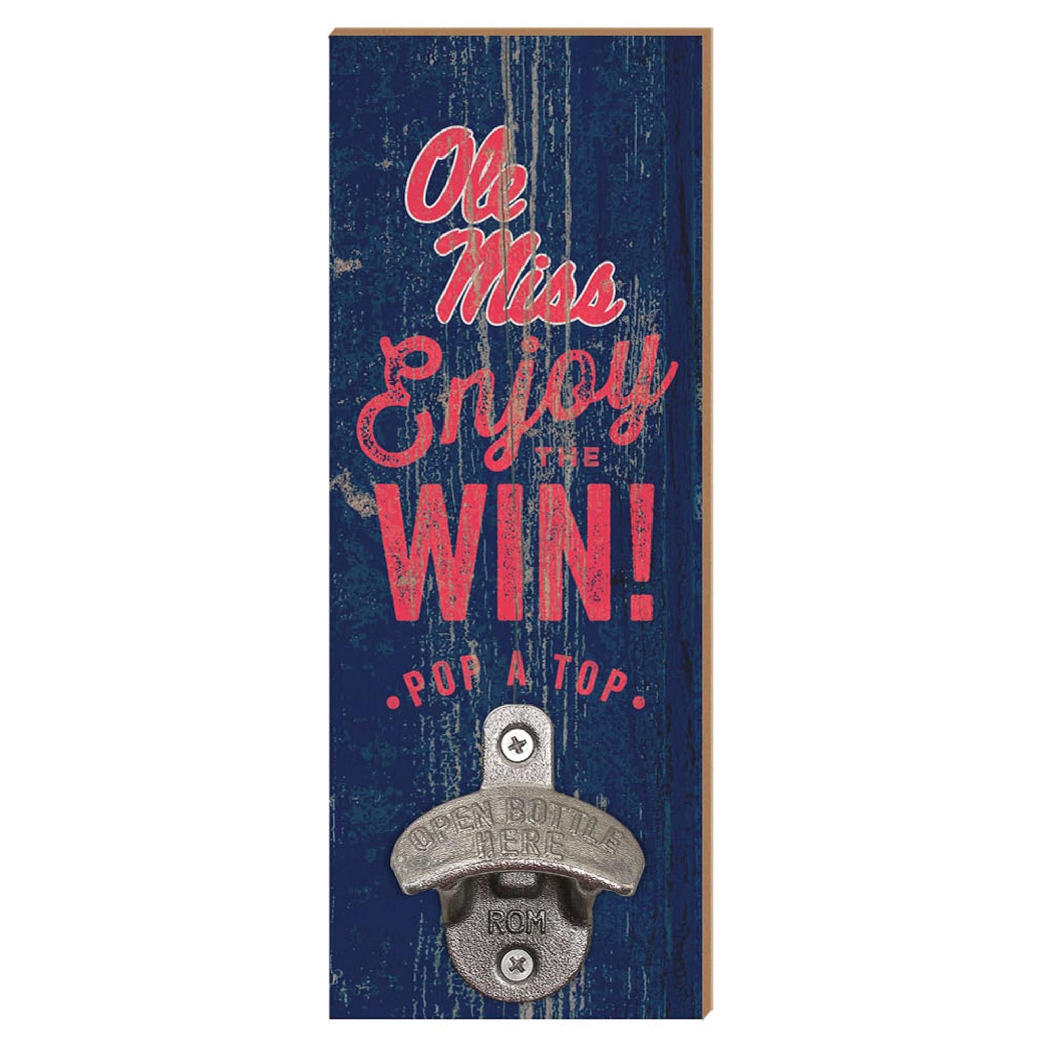 Legacy Mounted Bottle Opener with Ole Miss
