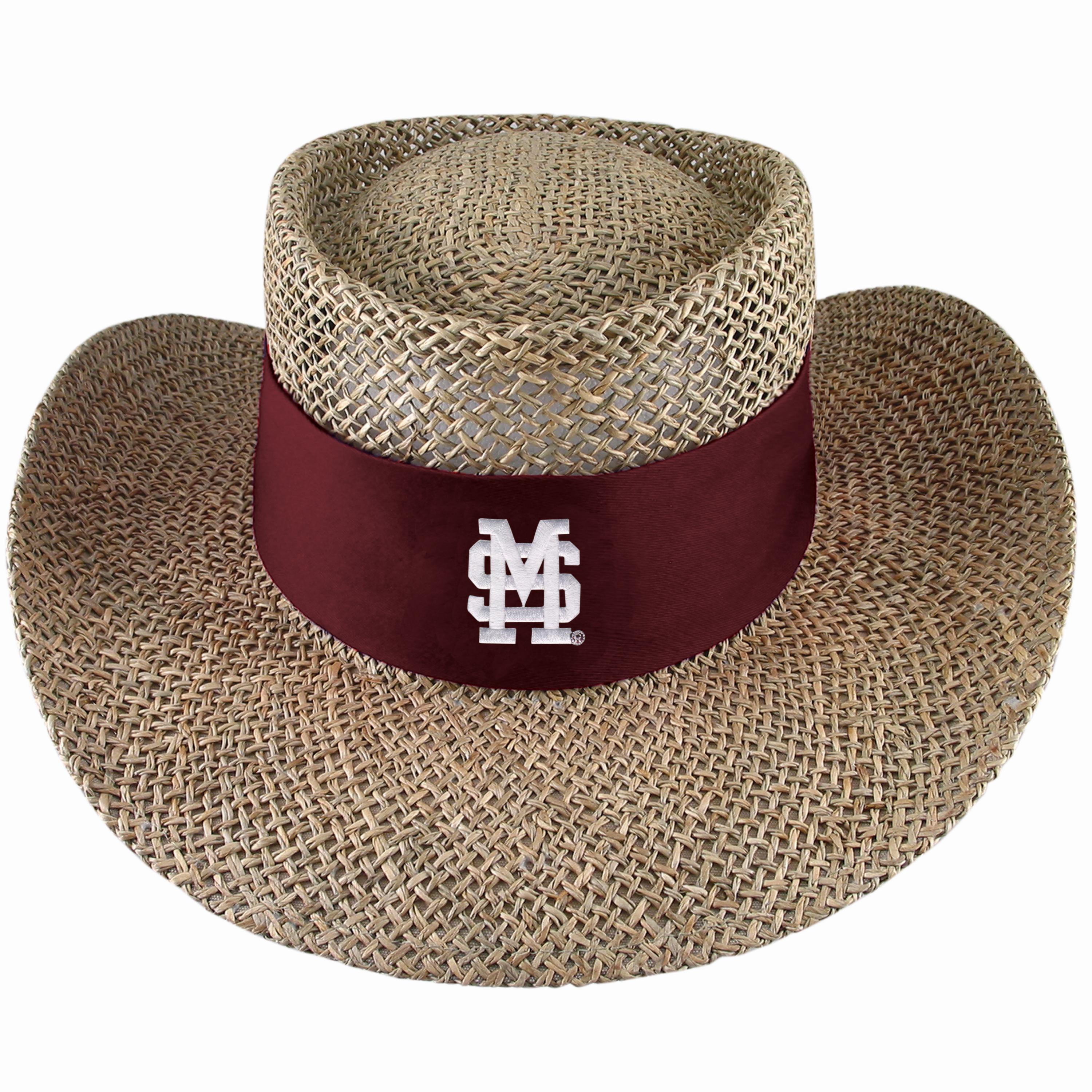 Mississippi State Tournament - Twisted Straw Safari Hat with Sun Blocker Material