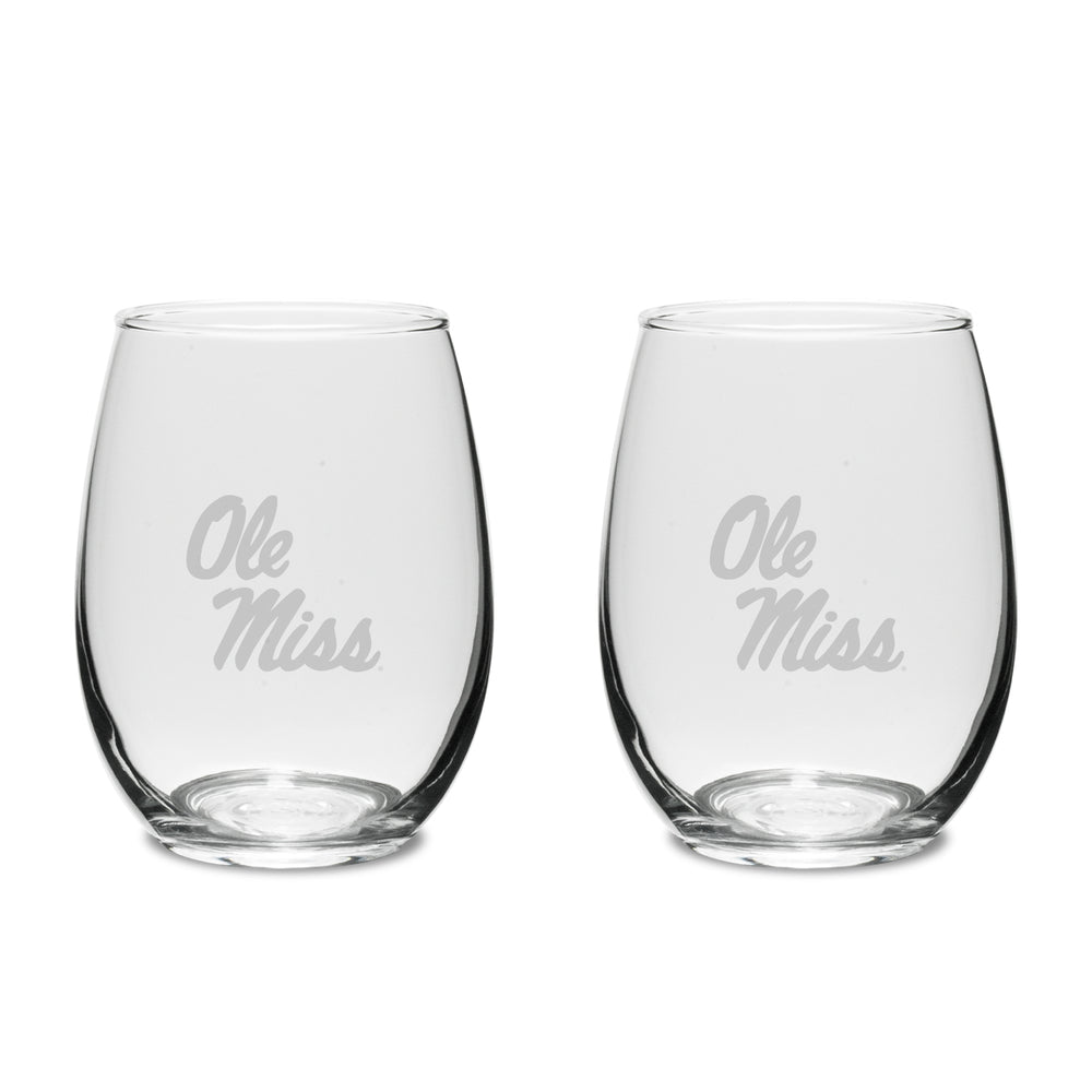 Campus Crystal Set of 2 Stemless wine Glasses