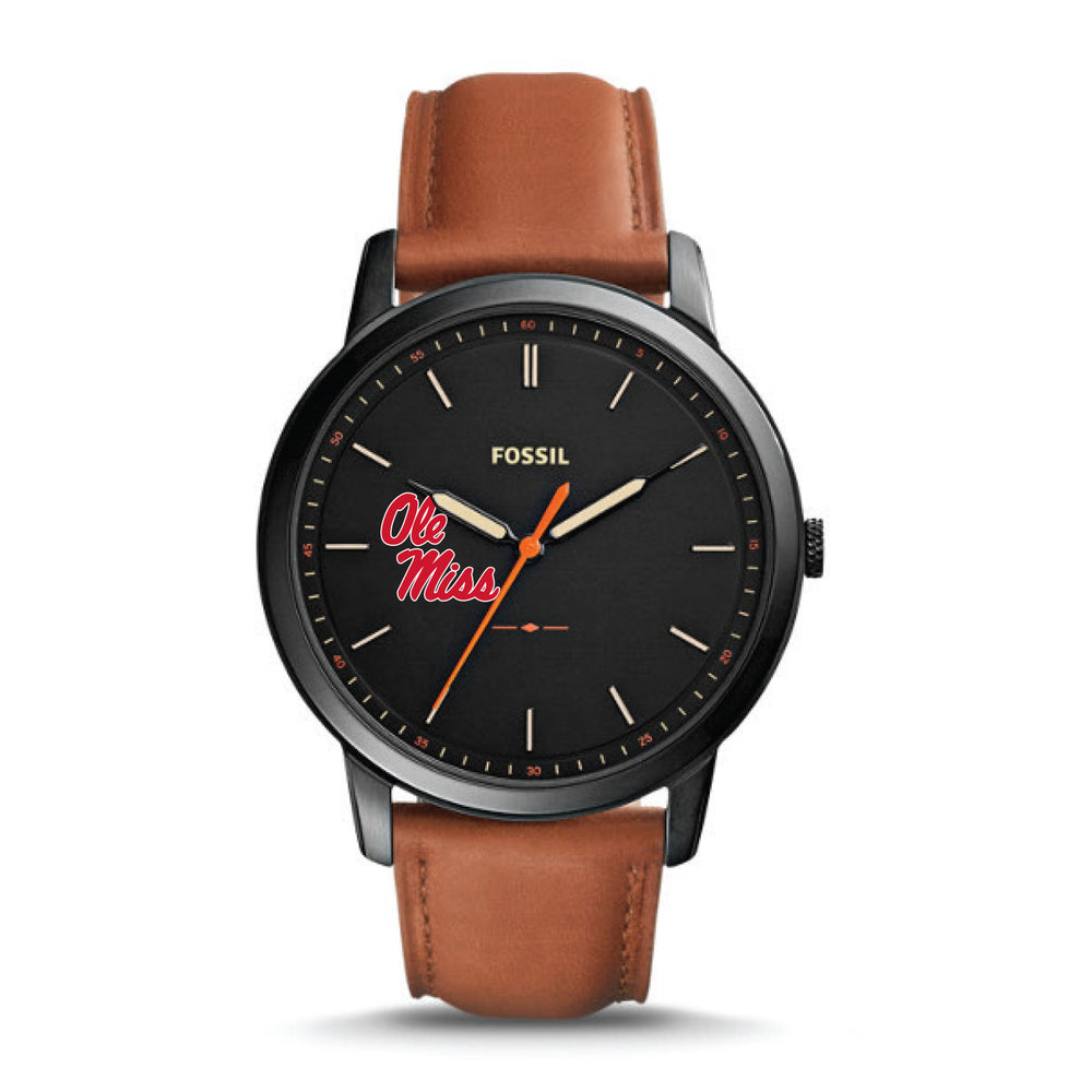 Men's Fossil Leather Band Watch