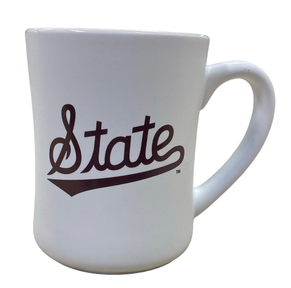 White State Script Coffee Mug