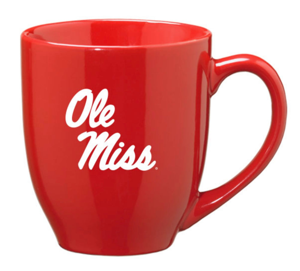 Ole Miss Solid Red Bistro Mug
