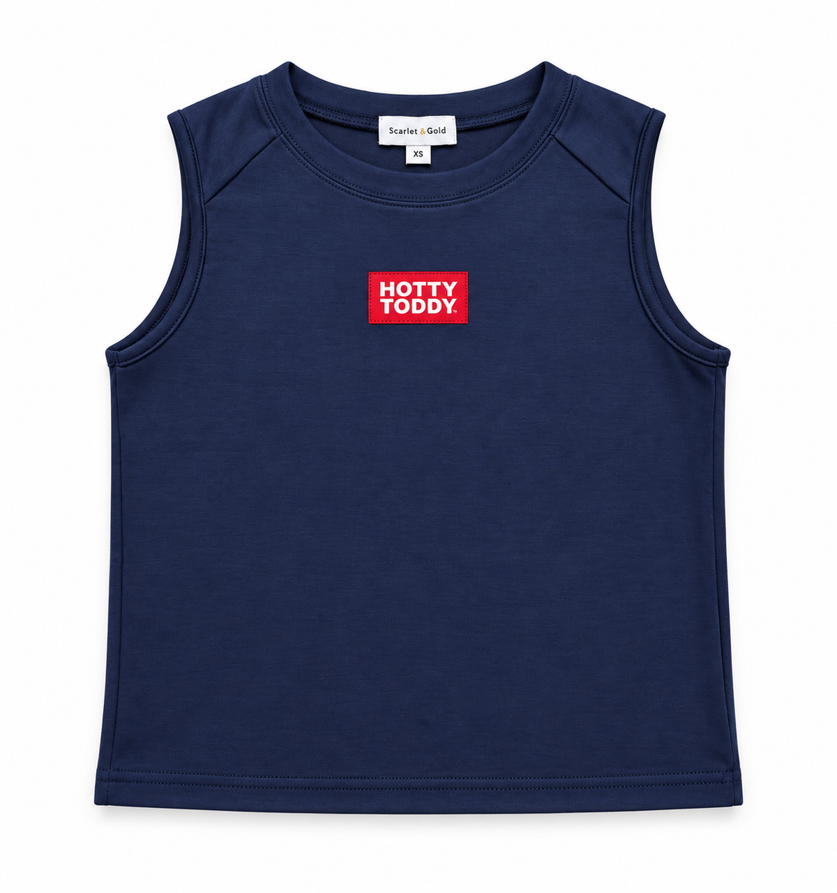 Anna Active Tank Hotty Toddy Woven Label - Navy