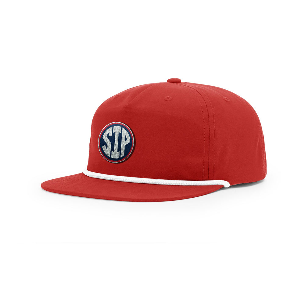 Richardson Red SIP Hat with White Rope