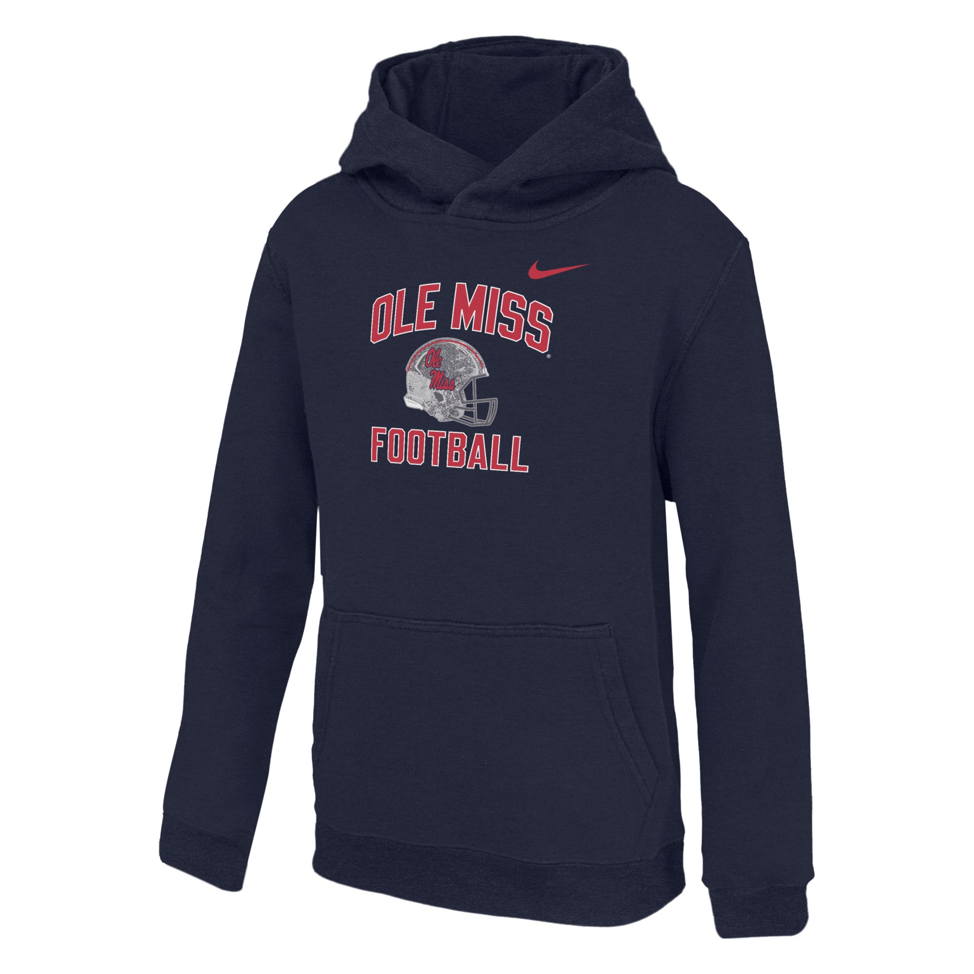 Ole Miss Football Nike Boys Club Fleece Hoody