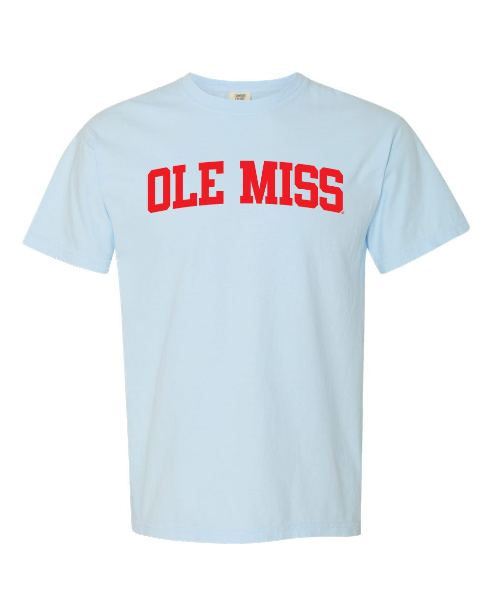 Comfort Color Ole Miss Powder Blue Tee