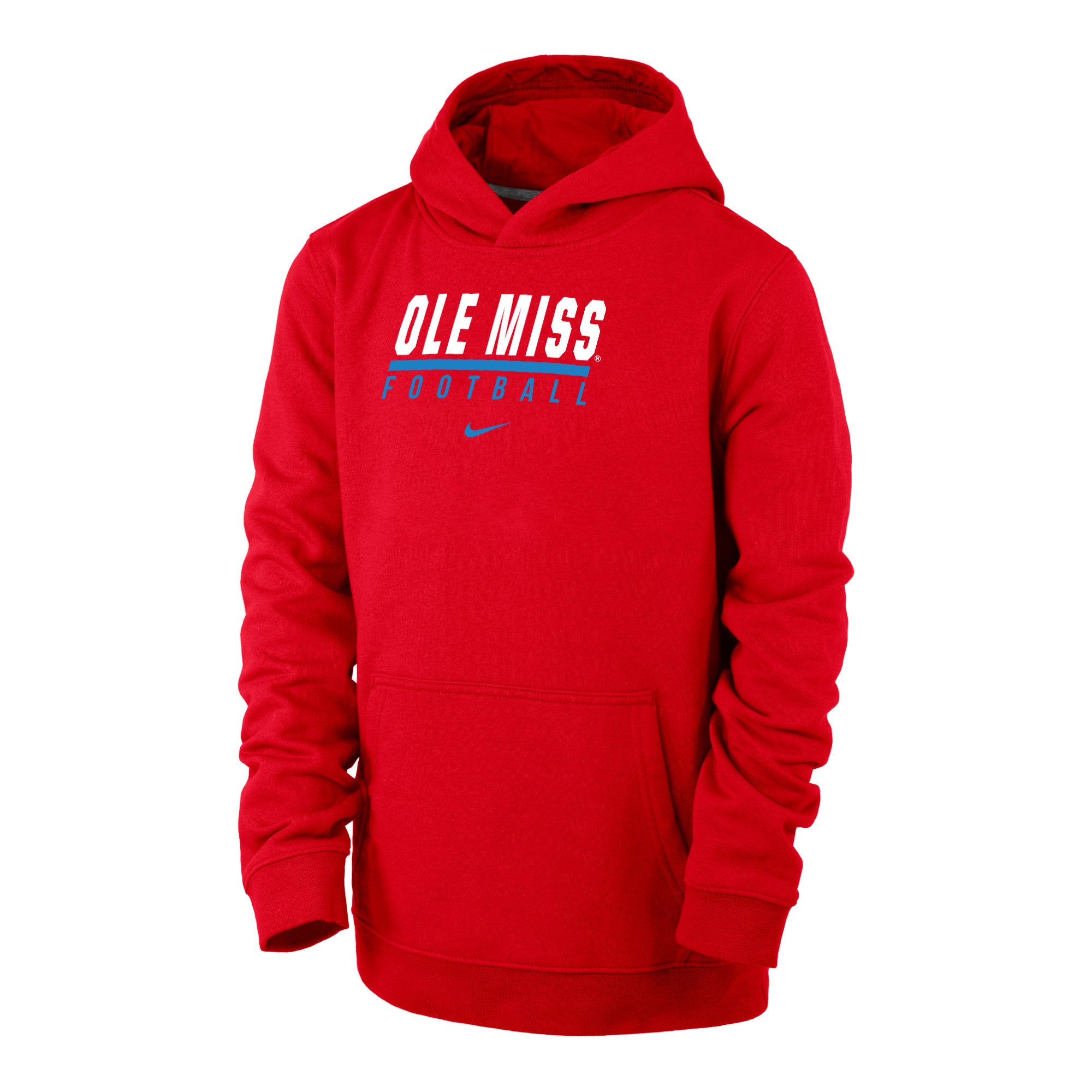 Nike boys club fleece PO hoodie- red