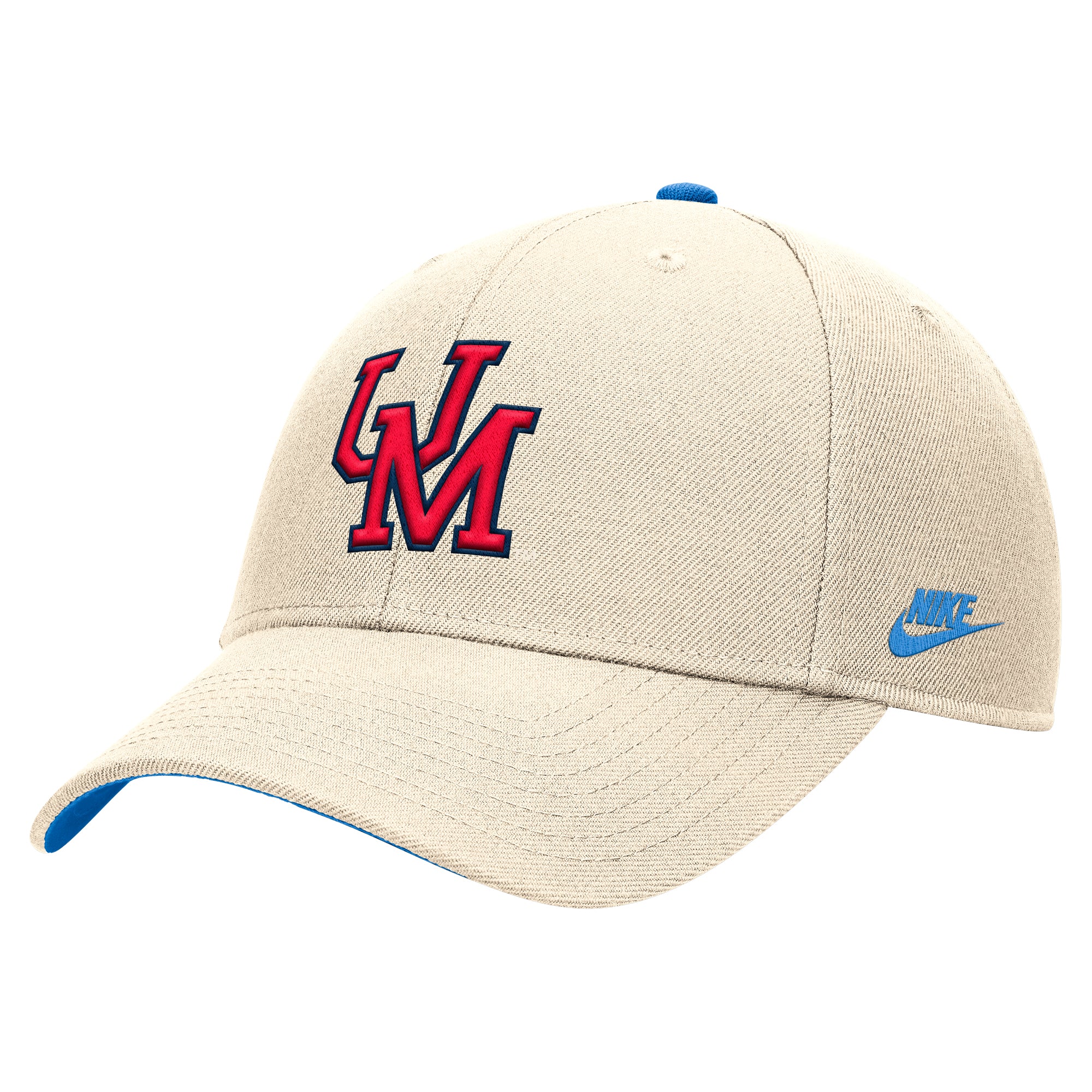 Nike Ole Miss Rise Cap - Cream with UM