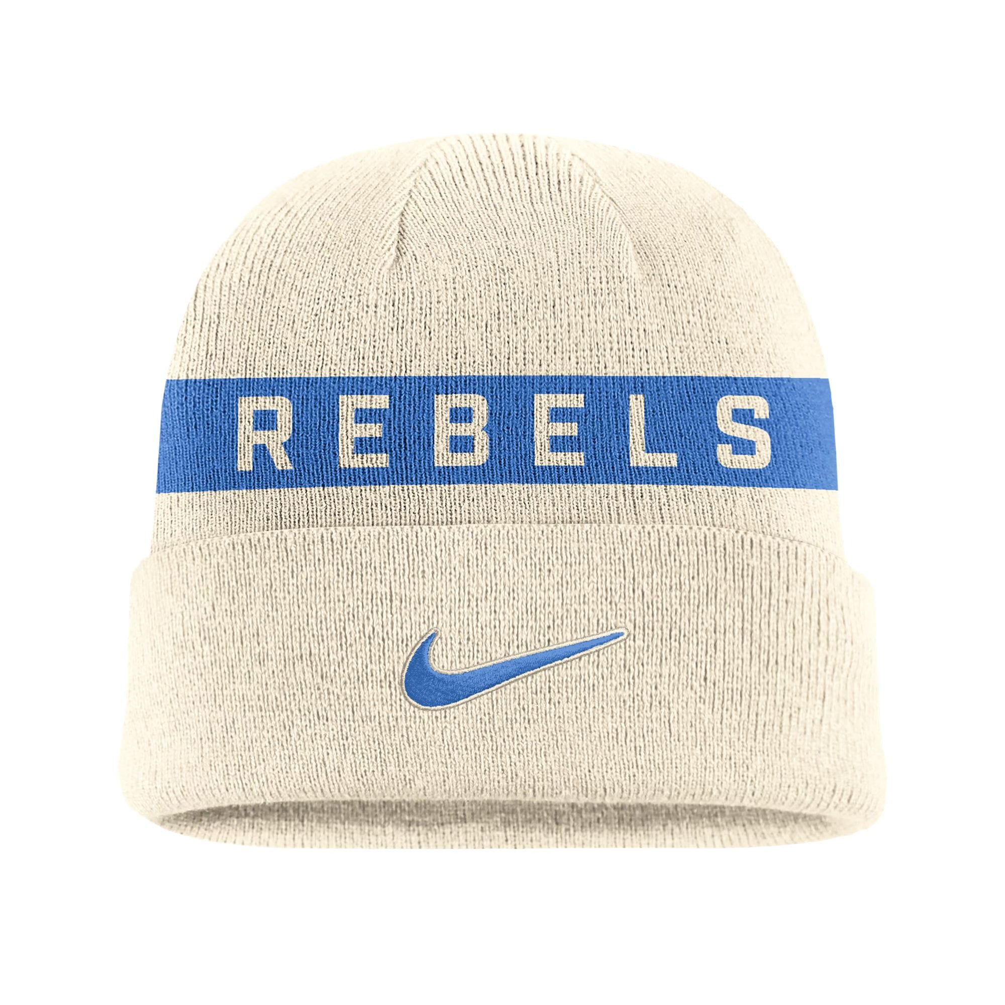 Nike Ole Miss Peak Utility Cuffed Beanie Natural