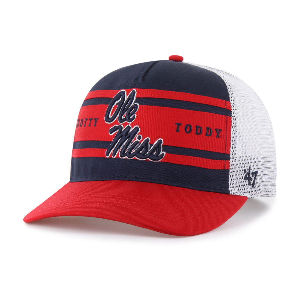 47 Brand Ole Miss Hotty Toddy Stripe Trucker Hat