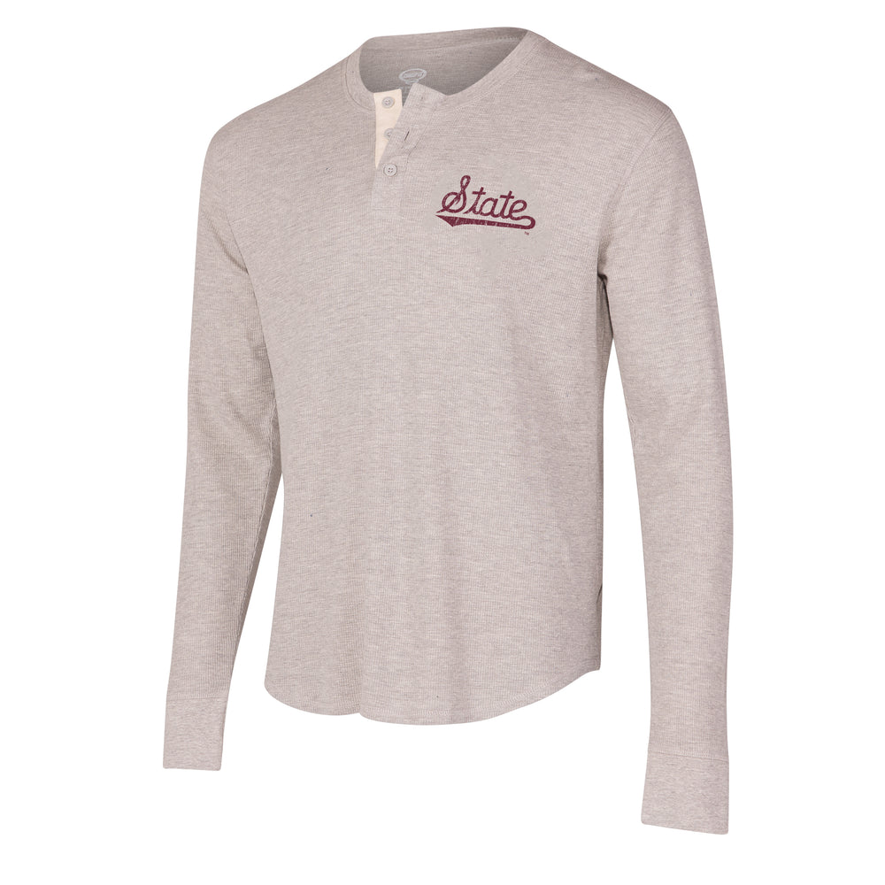 NCAA MS State Men's Thermal Knit Henley