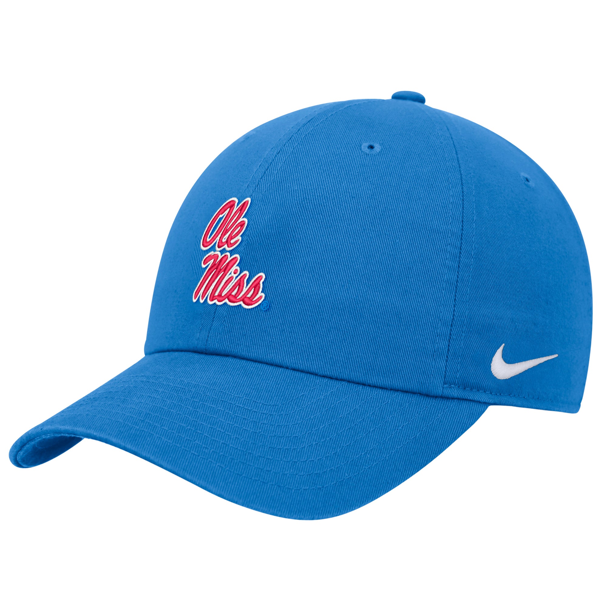 Ole Miss Kids Club Cap - Powder Blue with Stack Ole Miss Script