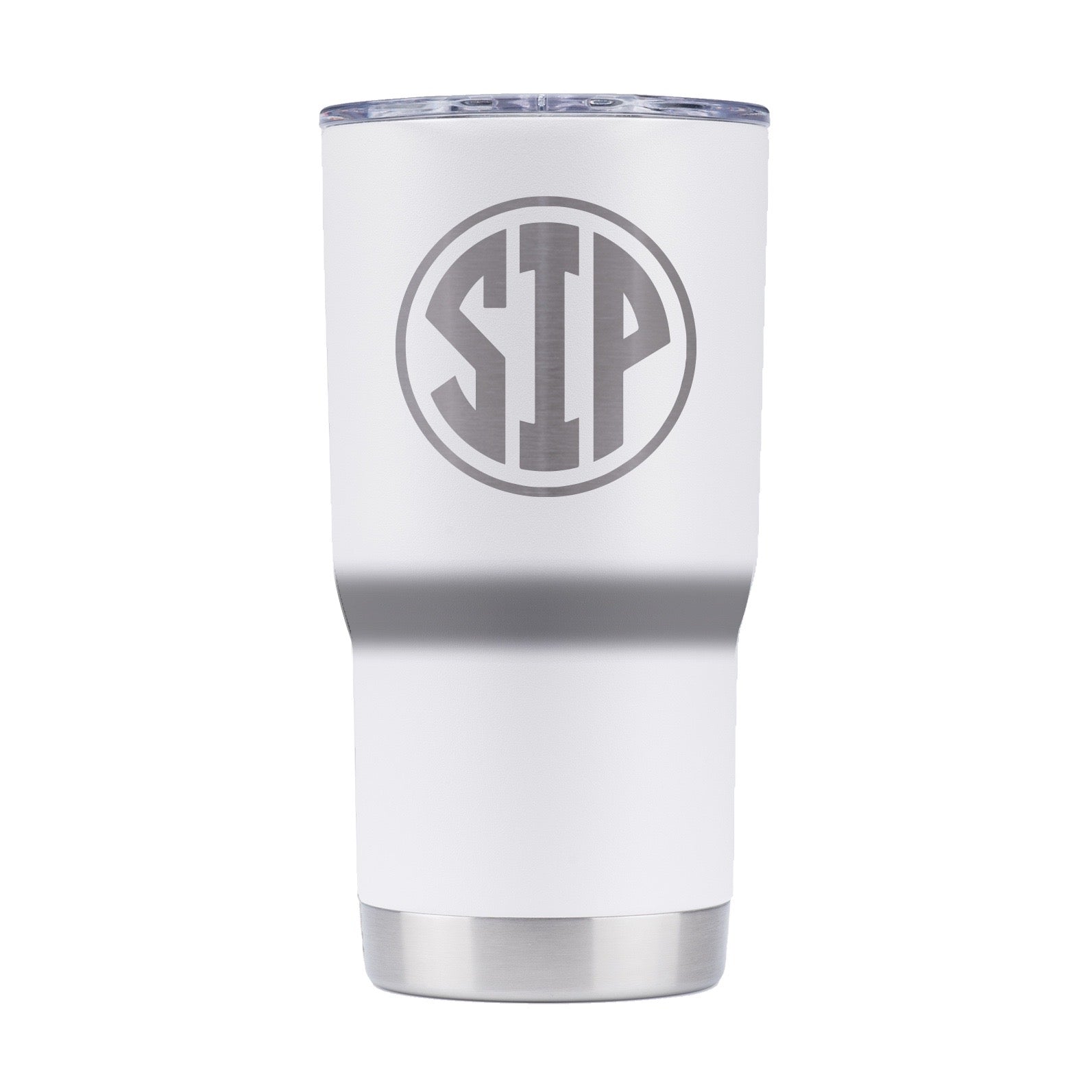 SIP Laser Etched White 20 oz Tumbler