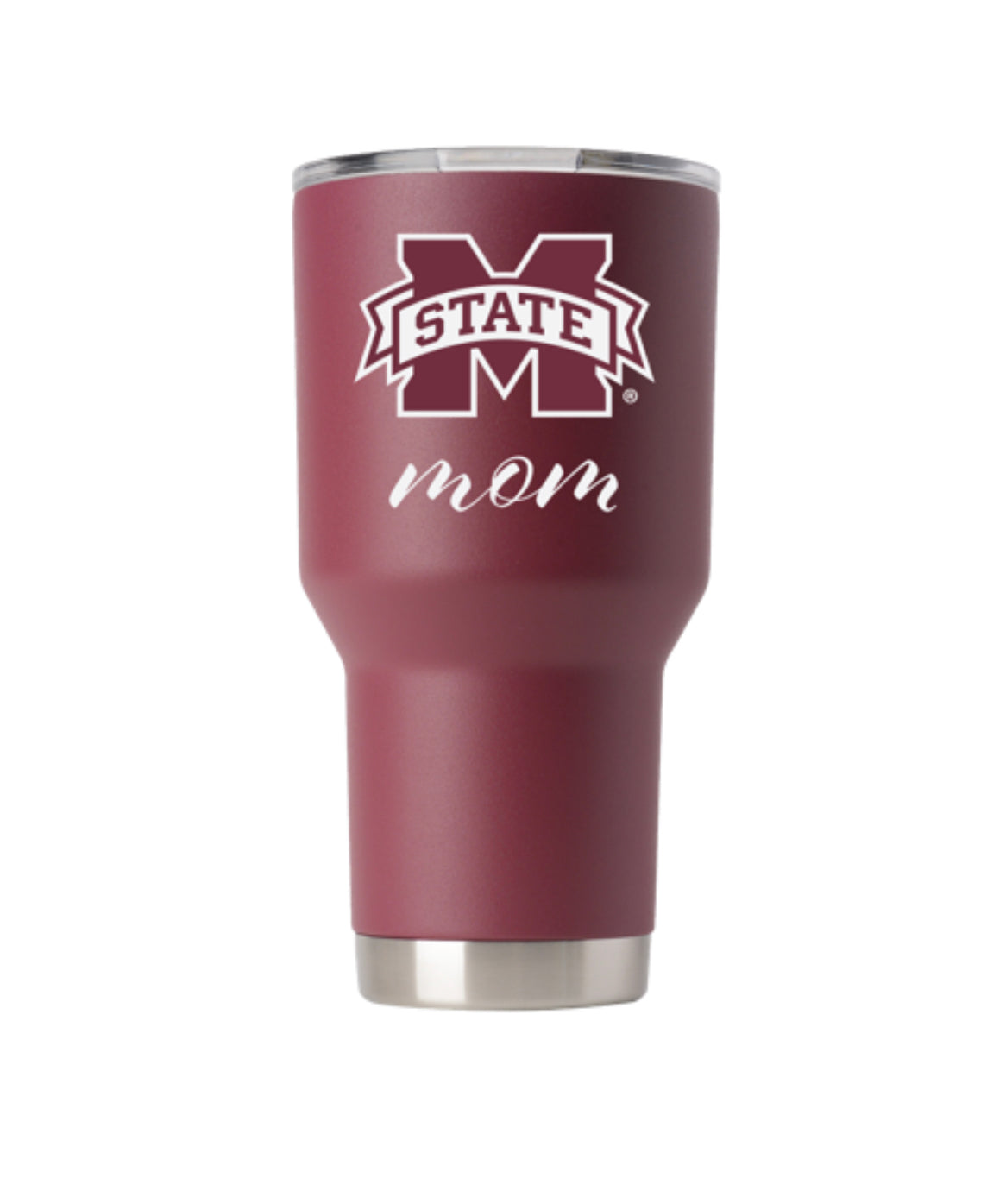 MSU 30 oz Maroon Tumbler Mom
