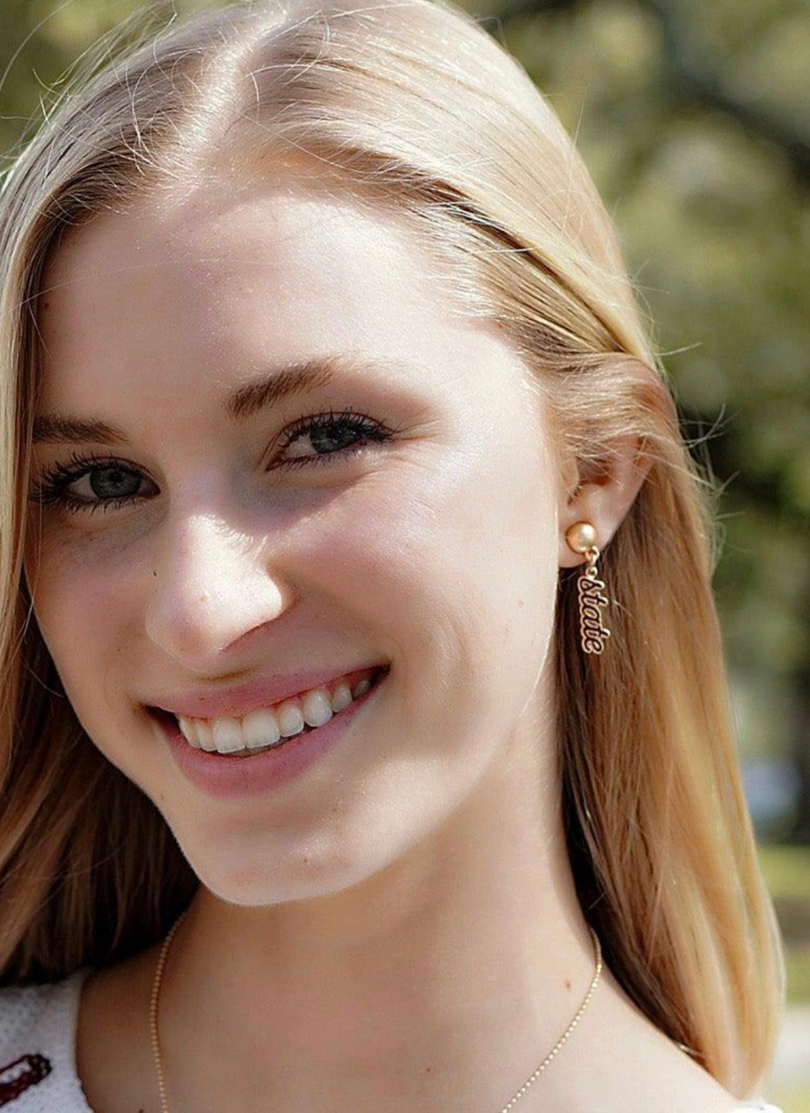 Mississippi State Script Earrings