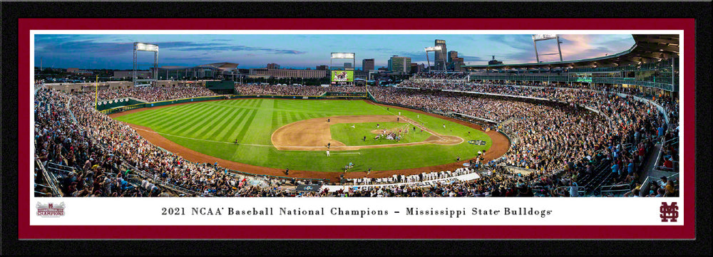 Blakeway Mississippi State 2021 National Champions Celebration Select Frame Panorama