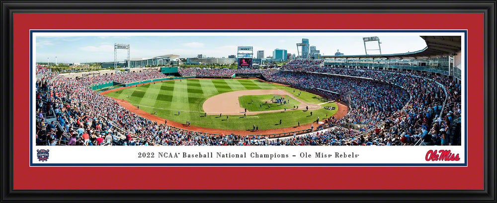 2022 National Champions Deluxe Frame Panoramas - Ole Miss Edition