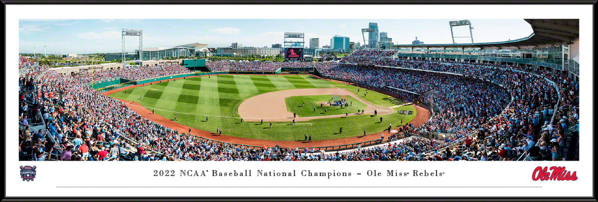 Ole Miss 2022 National Champions Standard Frame Panorama