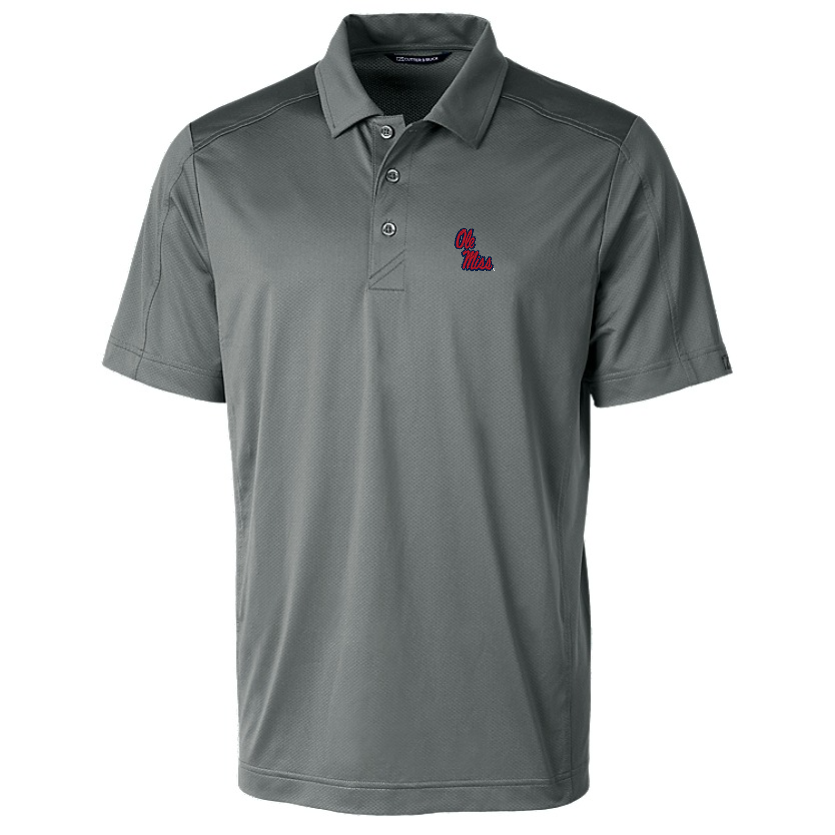 Ole Miss Cutter & Buck Prospect Grey Polo