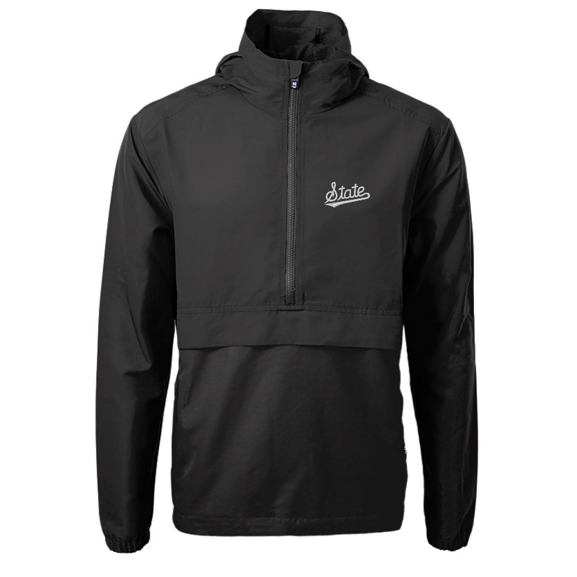Mississippi State Cutter & Buck Charter Eco Black Anorak