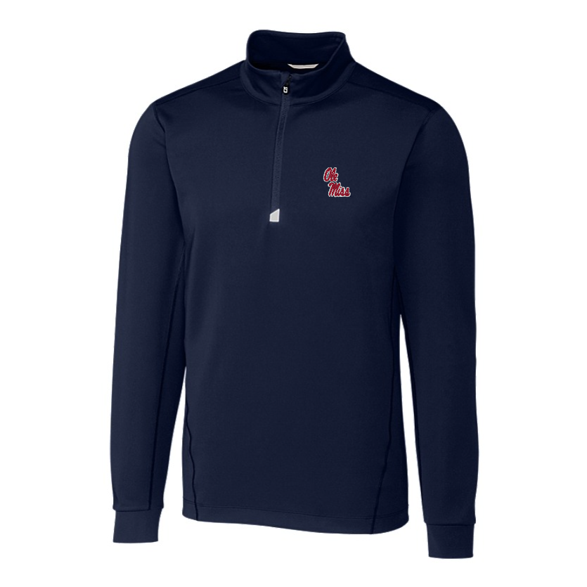Cutter and Buck Traverse Stretch Navy 1/4 Zip