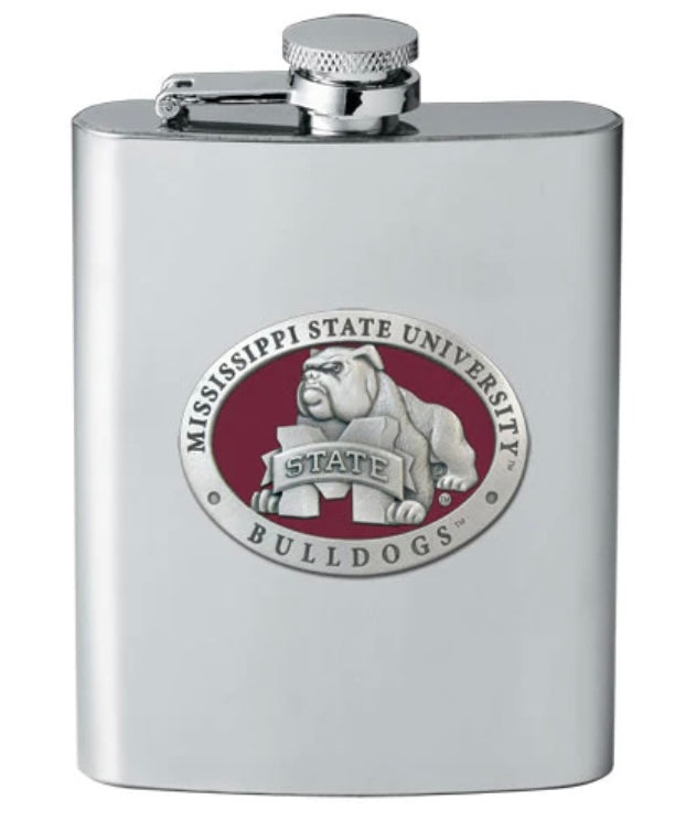 Mississippi State Bulldog Flask