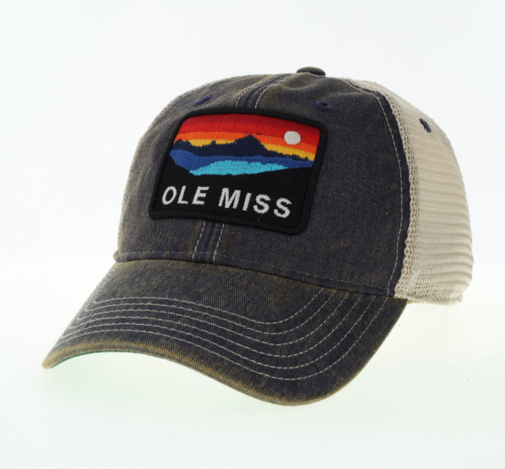 Legacy Old Favorite  Skyline Hat - Denim Ole Miss