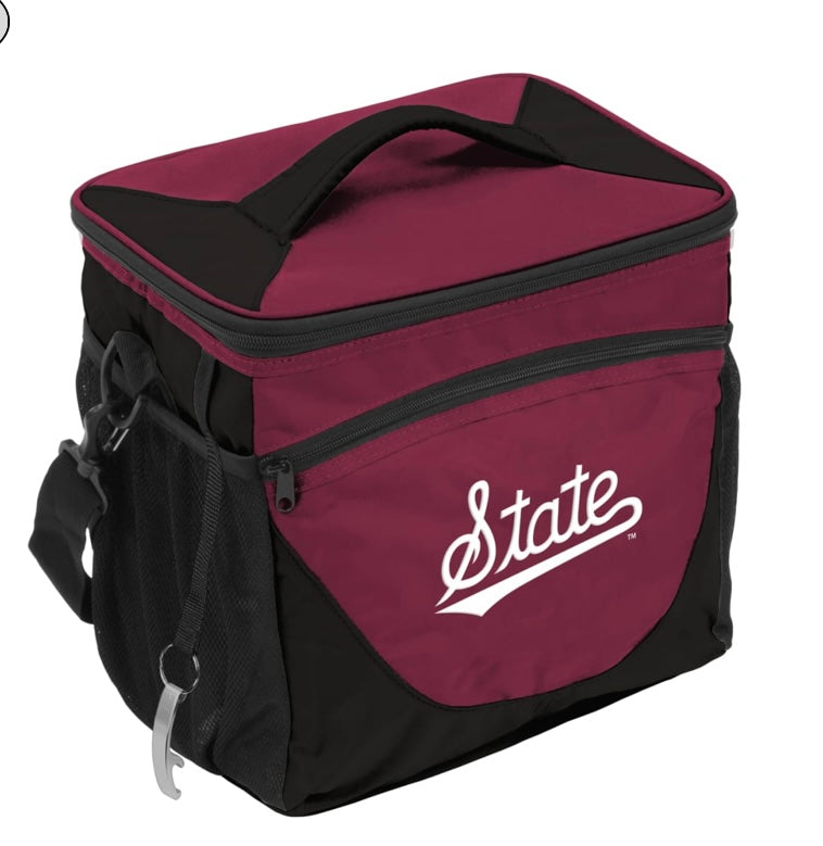 Mississippi State Script 24 Can Cooler