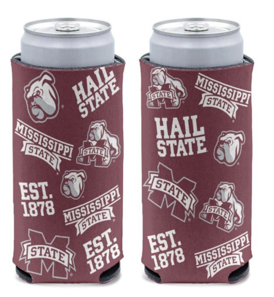 Mississippi State 12oz. Slim Can Cooler