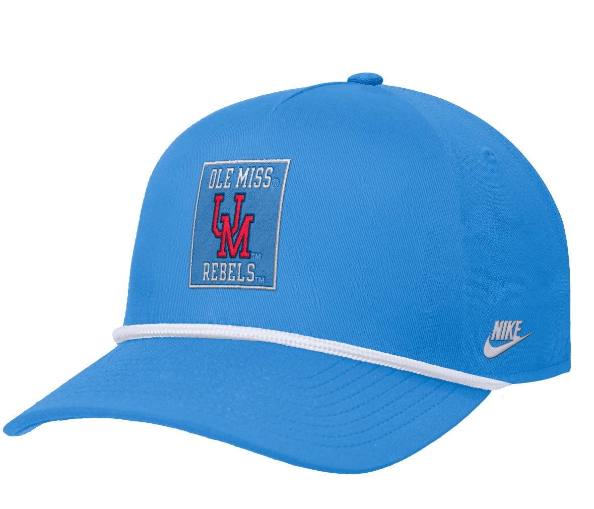 Nike Ole Miss Rise Pinch Panel Snapback Cap - Italy Blue