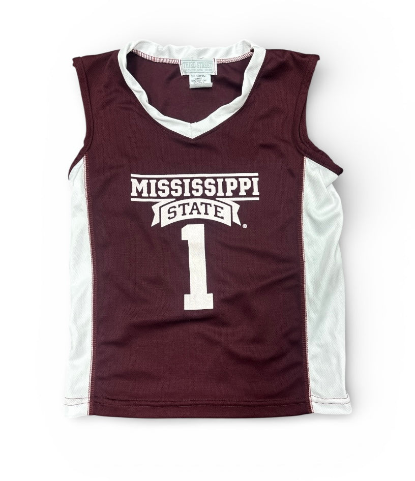 Third Street Mississippi State Youth Basketbll Jersey