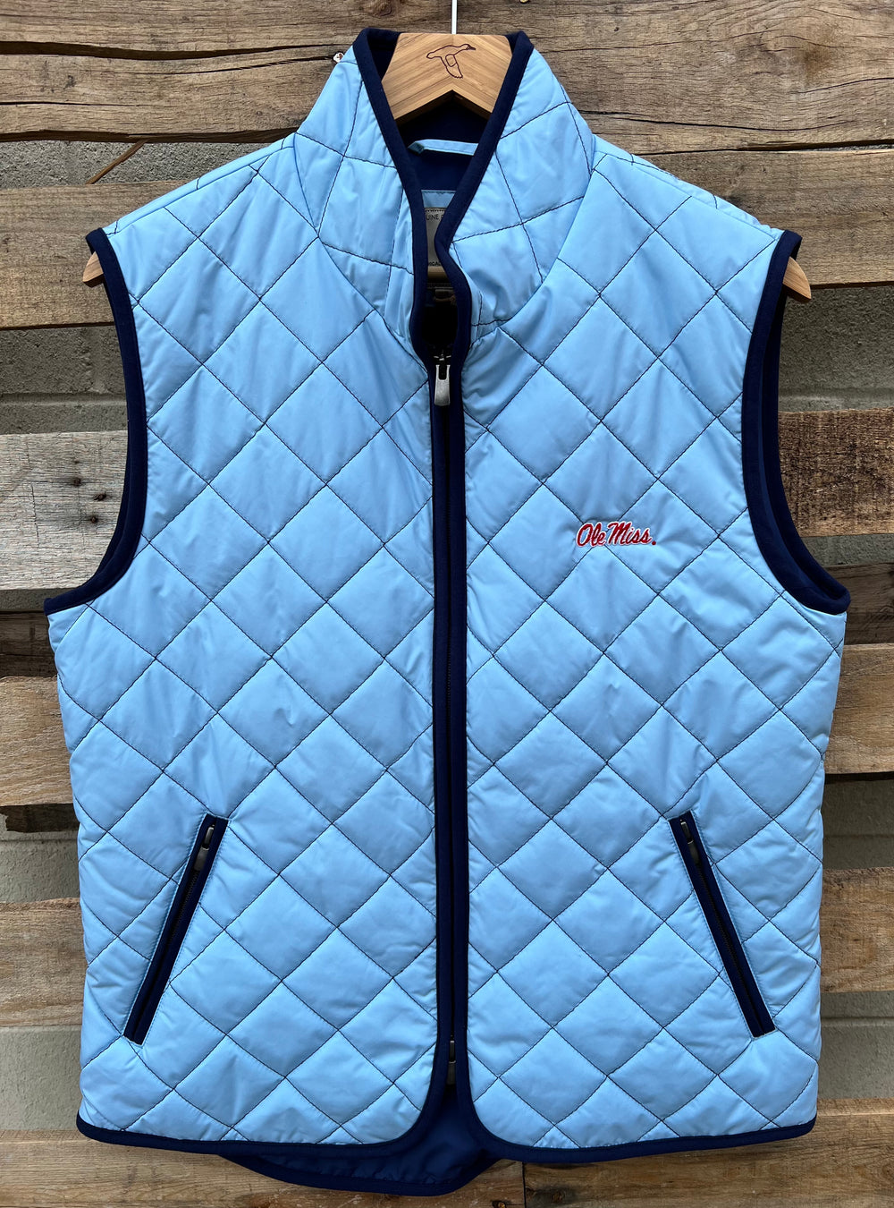 Horn Legend Men's Quilted Vest Powder Blue