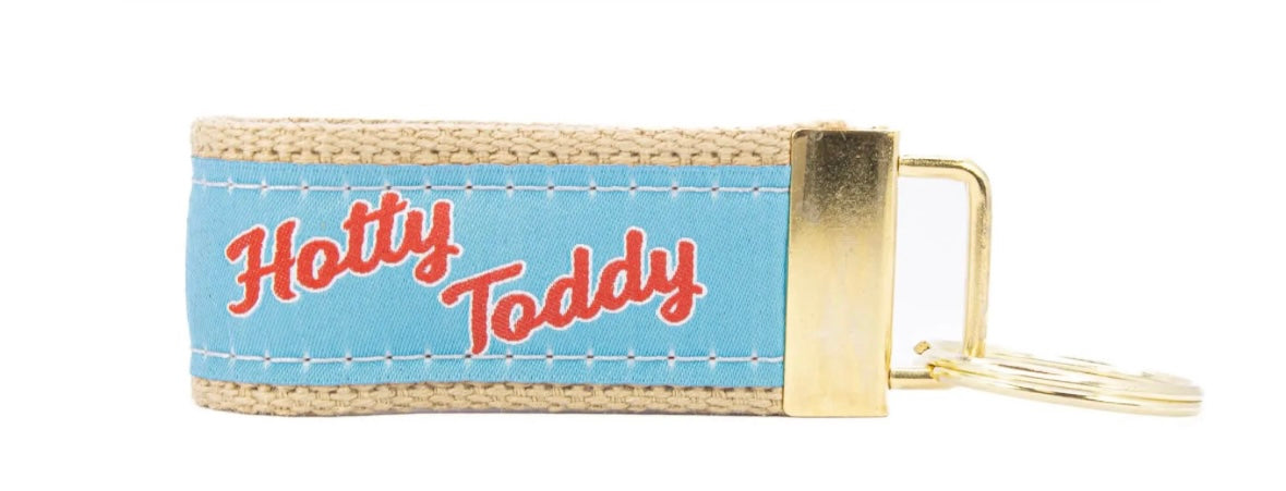 Zep Pro Powder Blue Ribbon Hotty Toddy key Chain