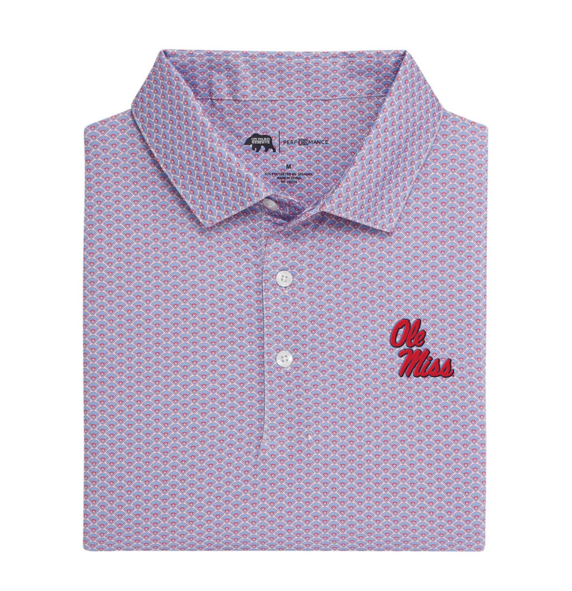 Onward Reserve Ole Miss Alternate Home Team Printed Performance Polo